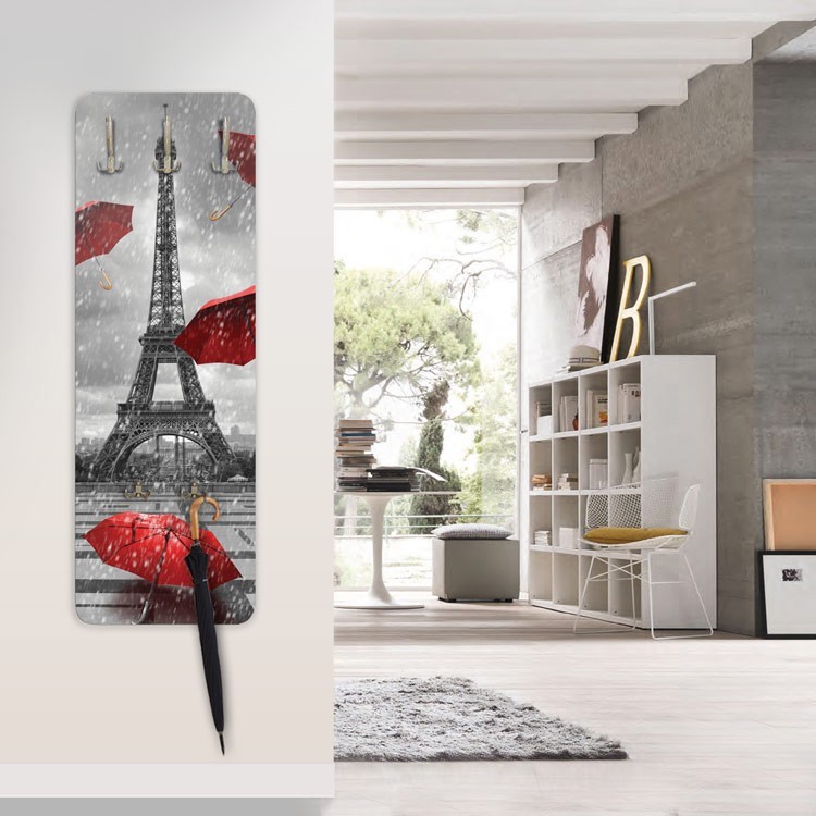 Κρεμάστρα - Καλόγερος Πύργος του Άιφελ με κόκκινη ομπρέλα