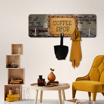 Coffee Shop Wall Art Κρεμάστρα - Καλόγερος