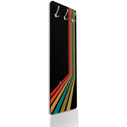 Colorful lines in black