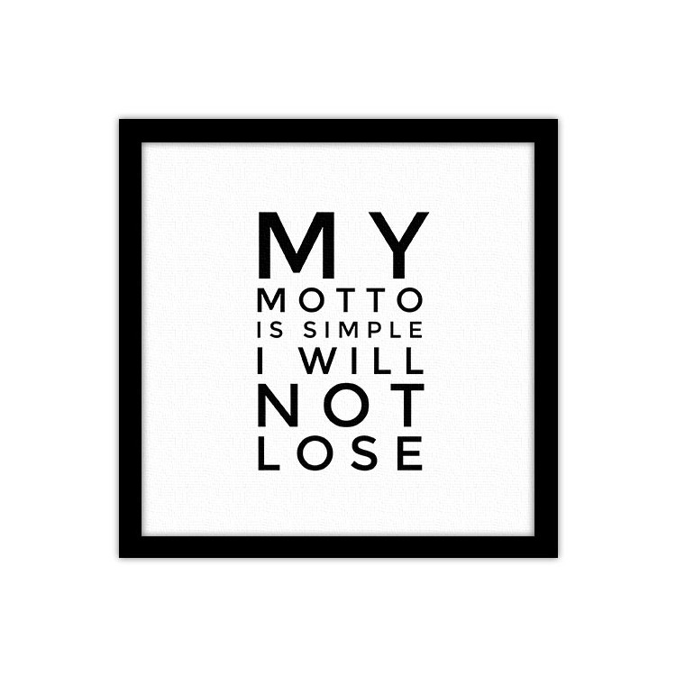 Πίνακας σε Καμβά NOT LOSE