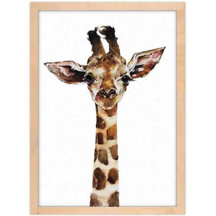 Cute Giraffe Πίνακας σε Καμβά