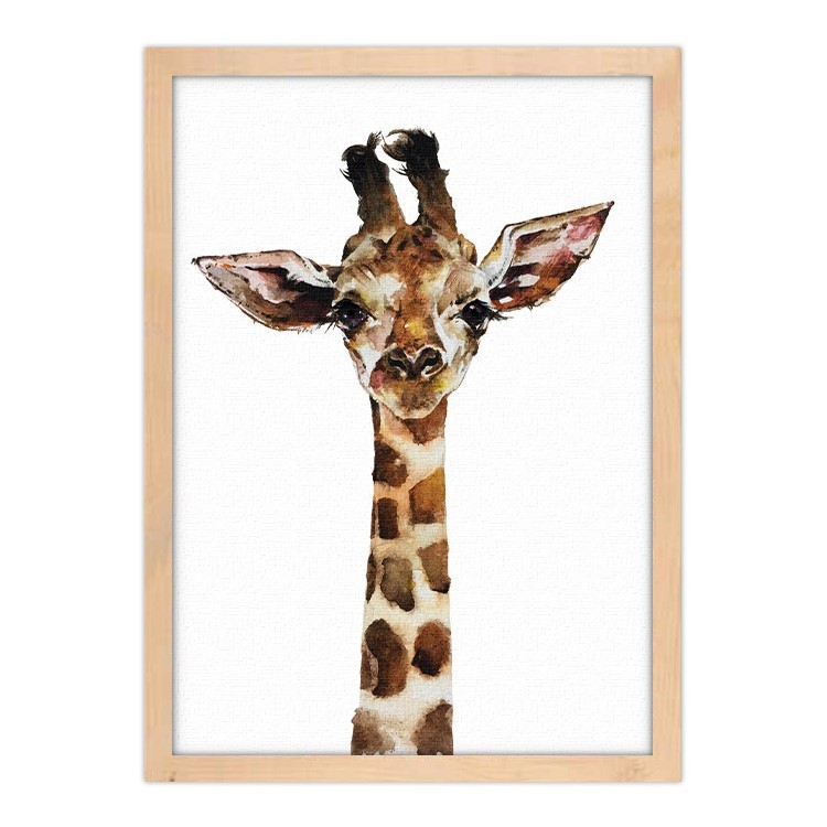 Πίνακας σε Καμβά Cute Giraffe