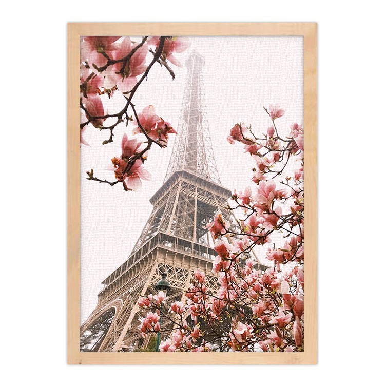 Πίνακας σε Καμβά Eiffel Tower with Flowers