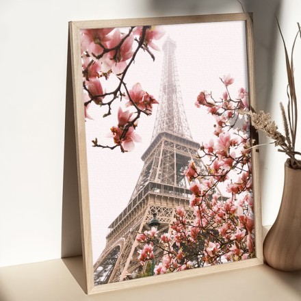 Eiffel Tower with Flowers