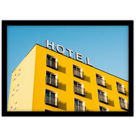 Yellow Hotel Πίνακας σε Καμβά