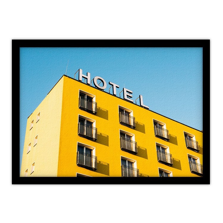 Πίνακας σε Καμβά Yellow Hotel