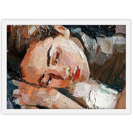 Γυναίκα που Κοιμάται Πίνακας σε Καμβά