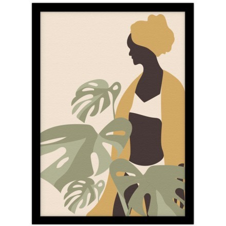 Αφρικανική Φιγούρα Πίνακας σε Καμβά