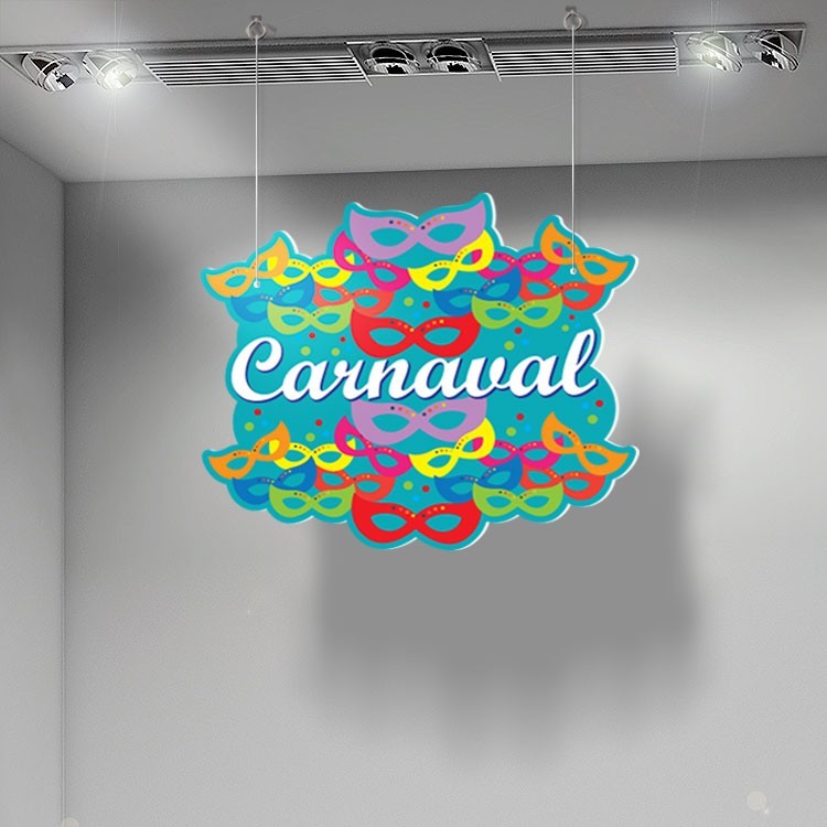 Καρτολίνα Κρεμαστή Πολύχρωμο Καρναβάλι