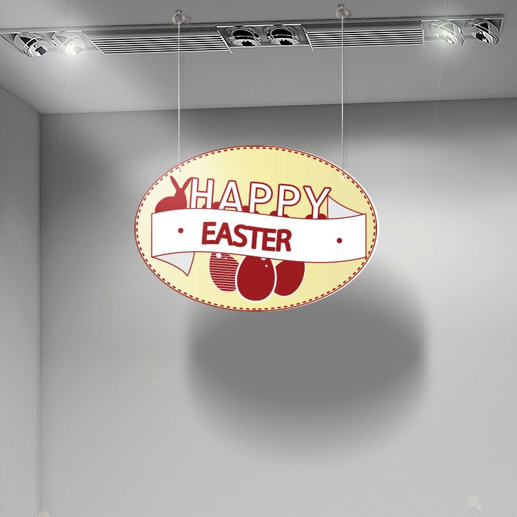 Καρτολίνα Κρεμαστή Red Happy Easter