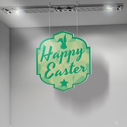 Green Happy Easter Καρτολίνα Κρεμαστή