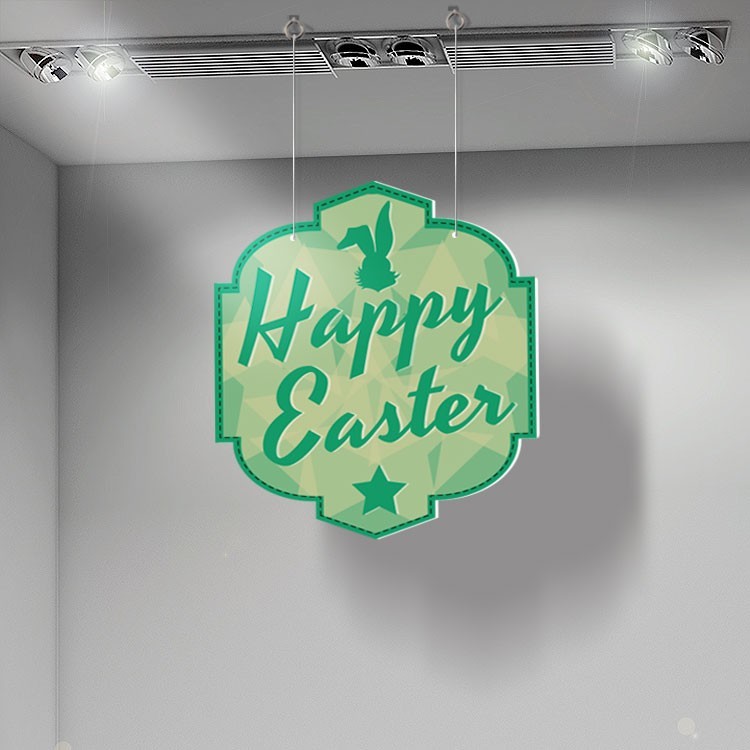 Καρτολίνα Κρεμαστή Green Happy Easter