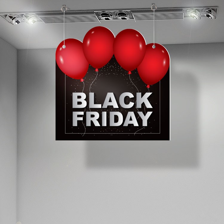 Καρτολίνα Κρεμαστή Red Balloons - Black Friday