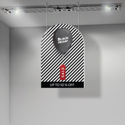 Black and White Black Friday Καρτολίνα Κρεμαστή