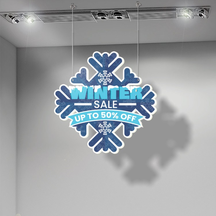 Καρτολίνα Κρεμαστή Snowflake Winter Sale