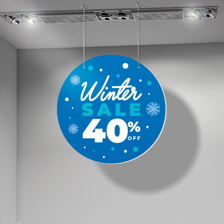Καρτολίνα Κρεμαστή Snowy Winter Sales