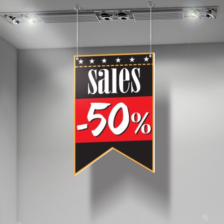 Ribbon Sales 50% Καρτολίνα Κρεμαστή