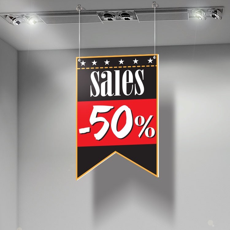 Καρτολίνα Κρεμαστή Sales 50% κόκκινο άσπρο μαύρο