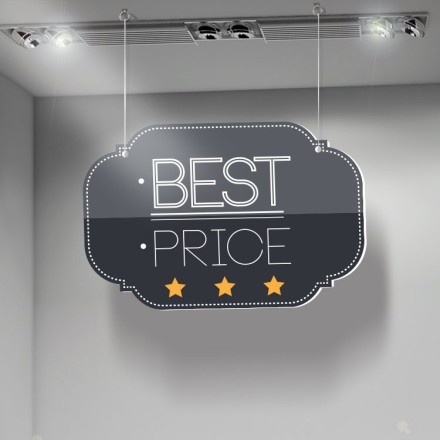 Best Price Black And White Καρτολίνα Κρεμαστή