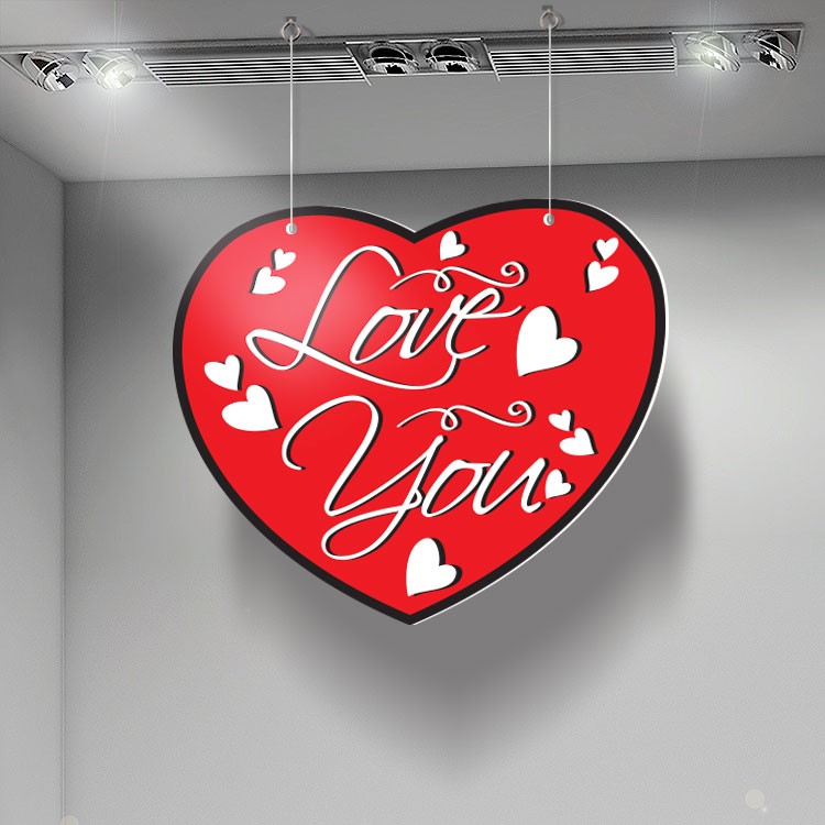 Καρτολίνα Κρεμαστή Love You Sweetheart