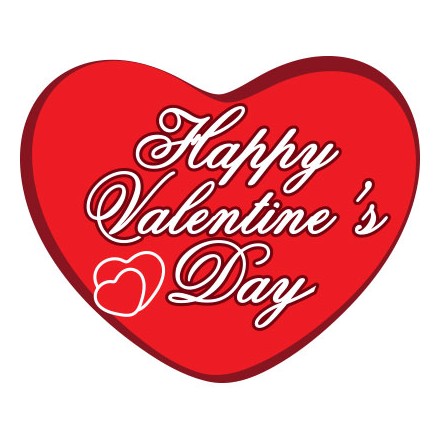 Red Heart Happy Valentine's Day