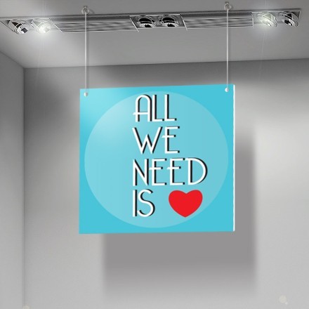 All we need... Καρτολίνα Κρεμαστή