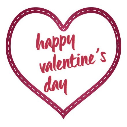 Happy Valentines Day Purple Heart