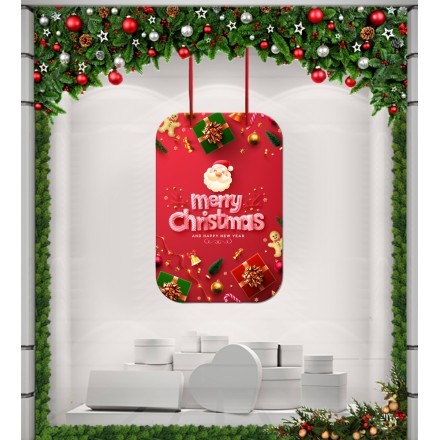Santa Xmas Καρτολίνα Κρεμαστή