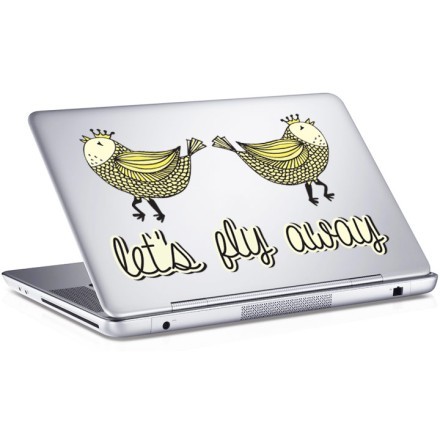Let's fly away Αυτοκόλλητο Laptop