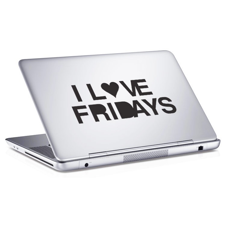 Αυτοκόλλητο Laptop I Love Fridays