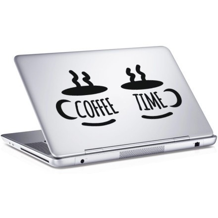 Coffee time Αυτοκόλλητο Laptop