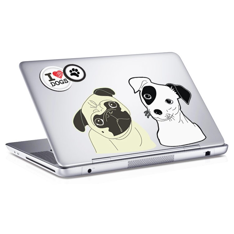 Αυτοκόλλητο Laptop Dogs