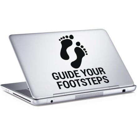 Guide your footsteps Αυτοκόλλητο Laptop