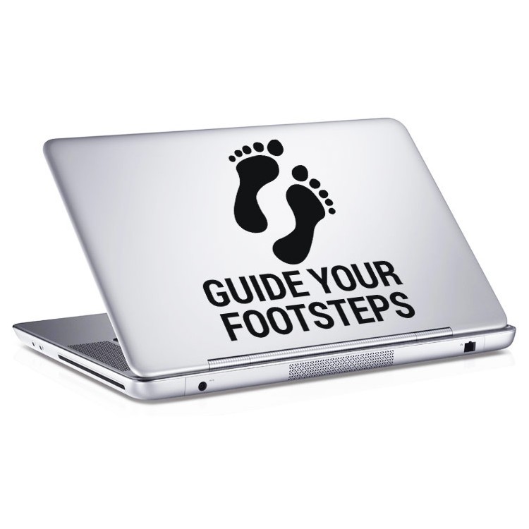 Αυτοκόλλητο Laptop Guide your footsteps