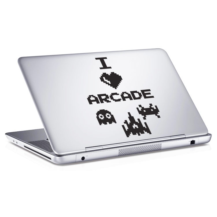 Αυτοκόλλητο Laptop Ι love Arcade