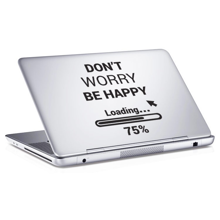 Αυτοκόλλητο Laptop Do not worry be happy