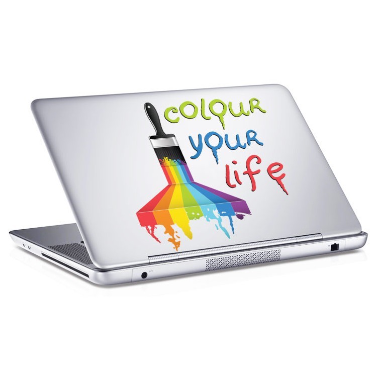 Αυτοκόλλητο Laptop Colour your life