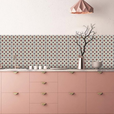 Abstract γεωμετρικό μοτίβο Αυτοκόλλητο πλακάκι Backsplash