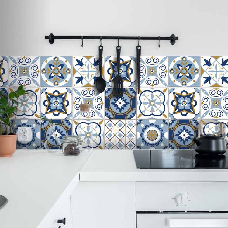 Αυτοκόλλητο πλακάκι Backsplash Πορτογαλικό azulejos μοτίβο