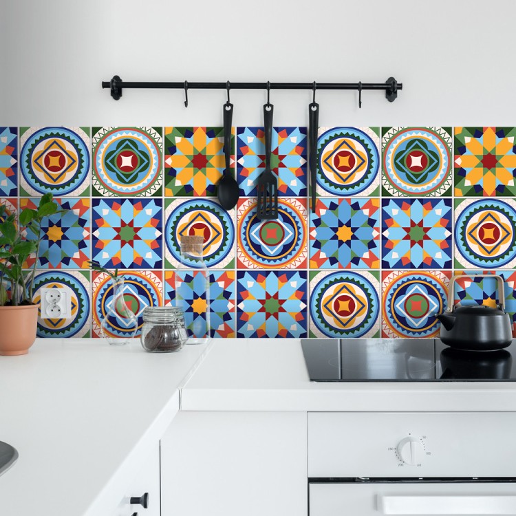 Αυτοκόλλητο πλακάκι Backsplash Vintage mandala μοτίβο