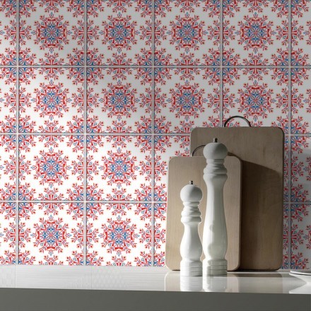 Ιταλικό μοτίβο Αυτοκόλλητο πλακάκι Backsplash