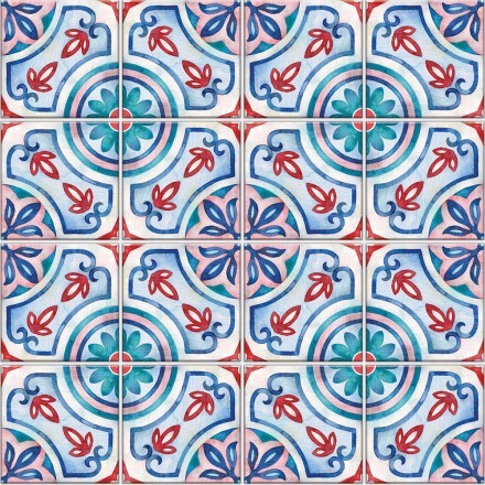 Πορτογαλικό floral azulejos μοτίβο
