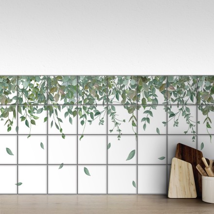 Φύλλα Αυτοκόλλητο πλακάκι Backsplash