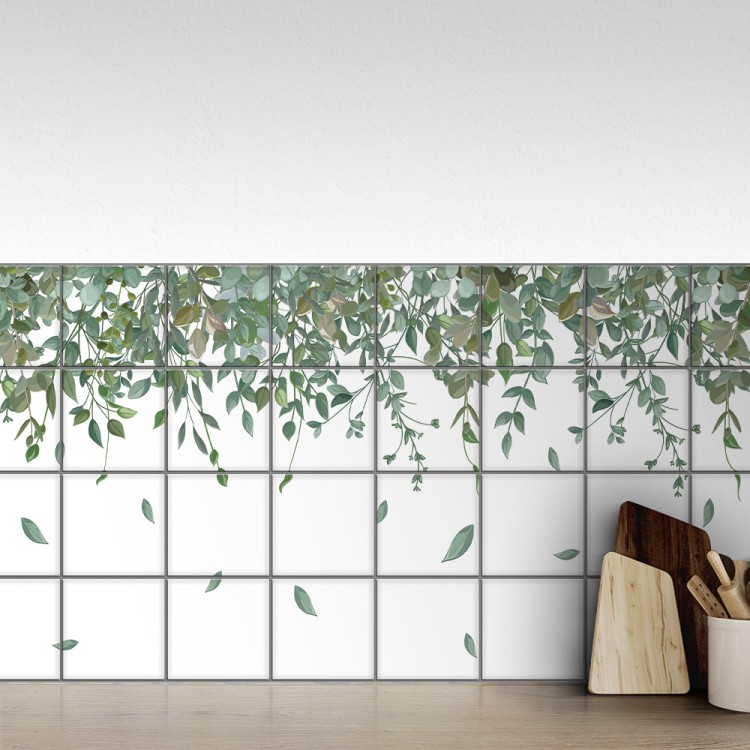 Αυτοκόλλητο πλακάκι Backsplash Φύλλα