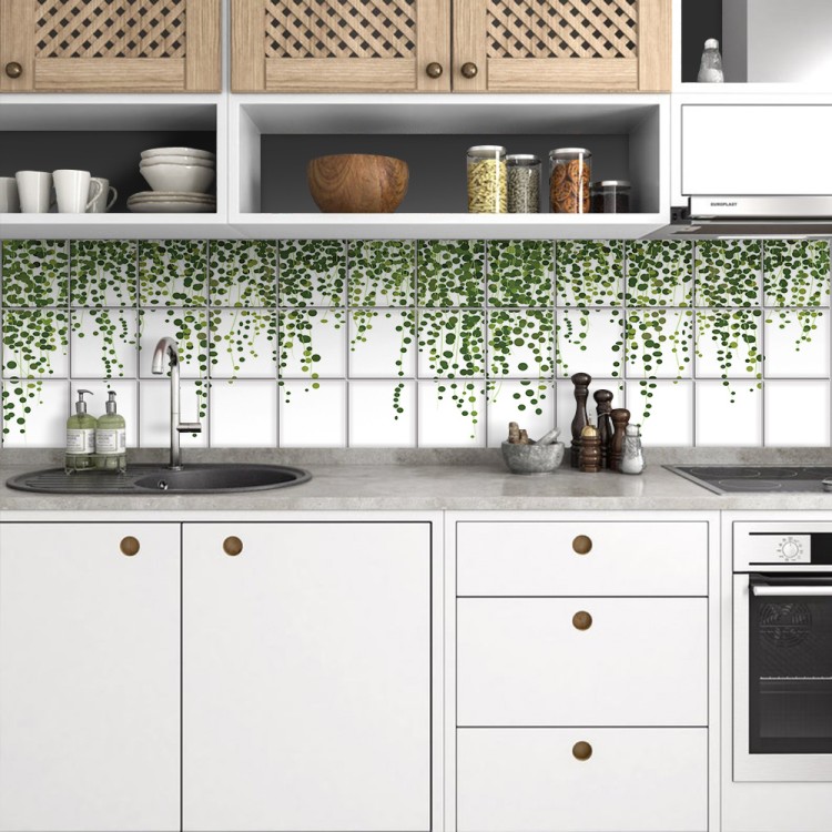 Αυτοκόλλητο πλακάκι Backsplash Αναρριχώμενος Θάμνος
