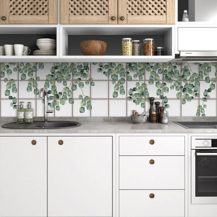 Κισσός καναρίων Αυτοκόλλητο πλακάκι Backsplash