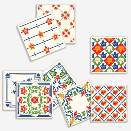 Azulejo παραδοσιακό μοτίβο σε επανάληψη (8 τεμάχια)