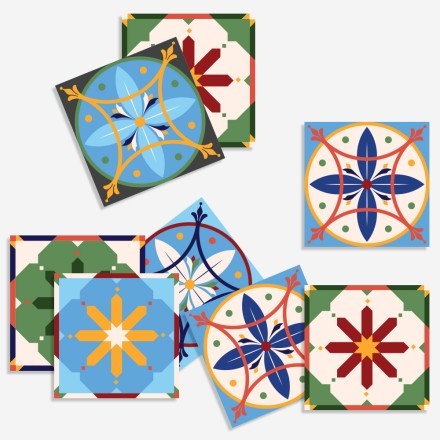 Vintage mandala μοτίβο (8 τεμάχια)