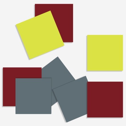 Burgundy - Green yellow - Graphite (8 τεμάχια)