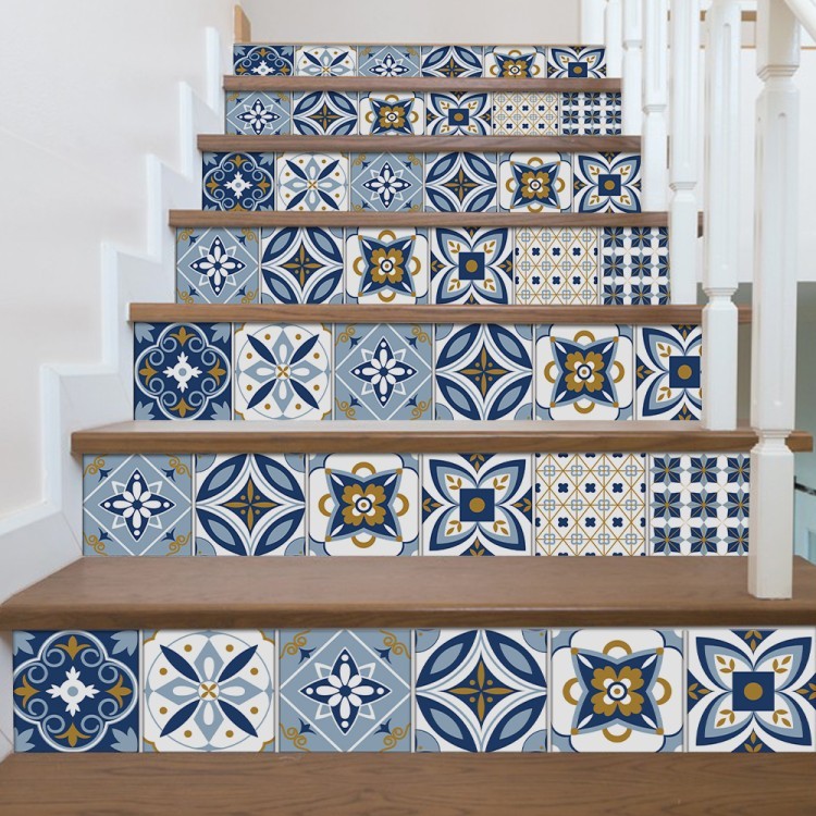 Αυτοκόλλητο Σκάλας Πορτογαλικό azulejos μοτίβο
